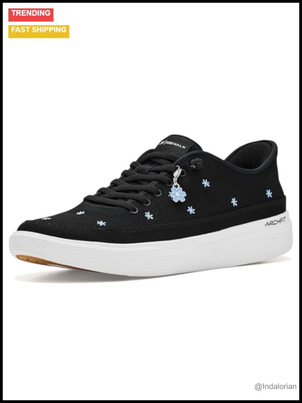 Skechers Slip-Ins Go Walk Commuter Dolores Canvas Sneakers